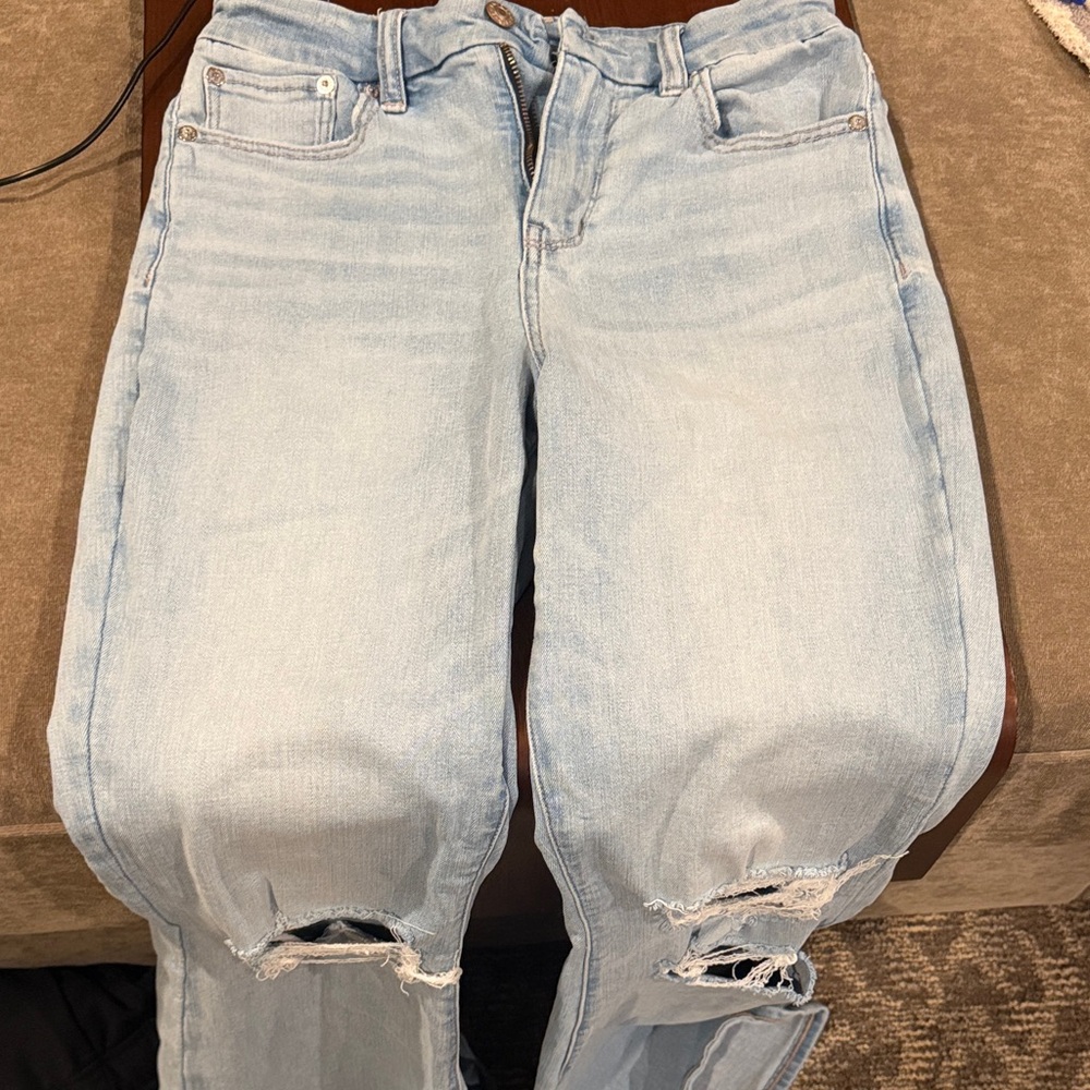 American Eagle - Light Blue Distressed Women Jeans